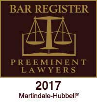 Bar Register Preeminent Lawyers | 2017 Martindale-Hubbell